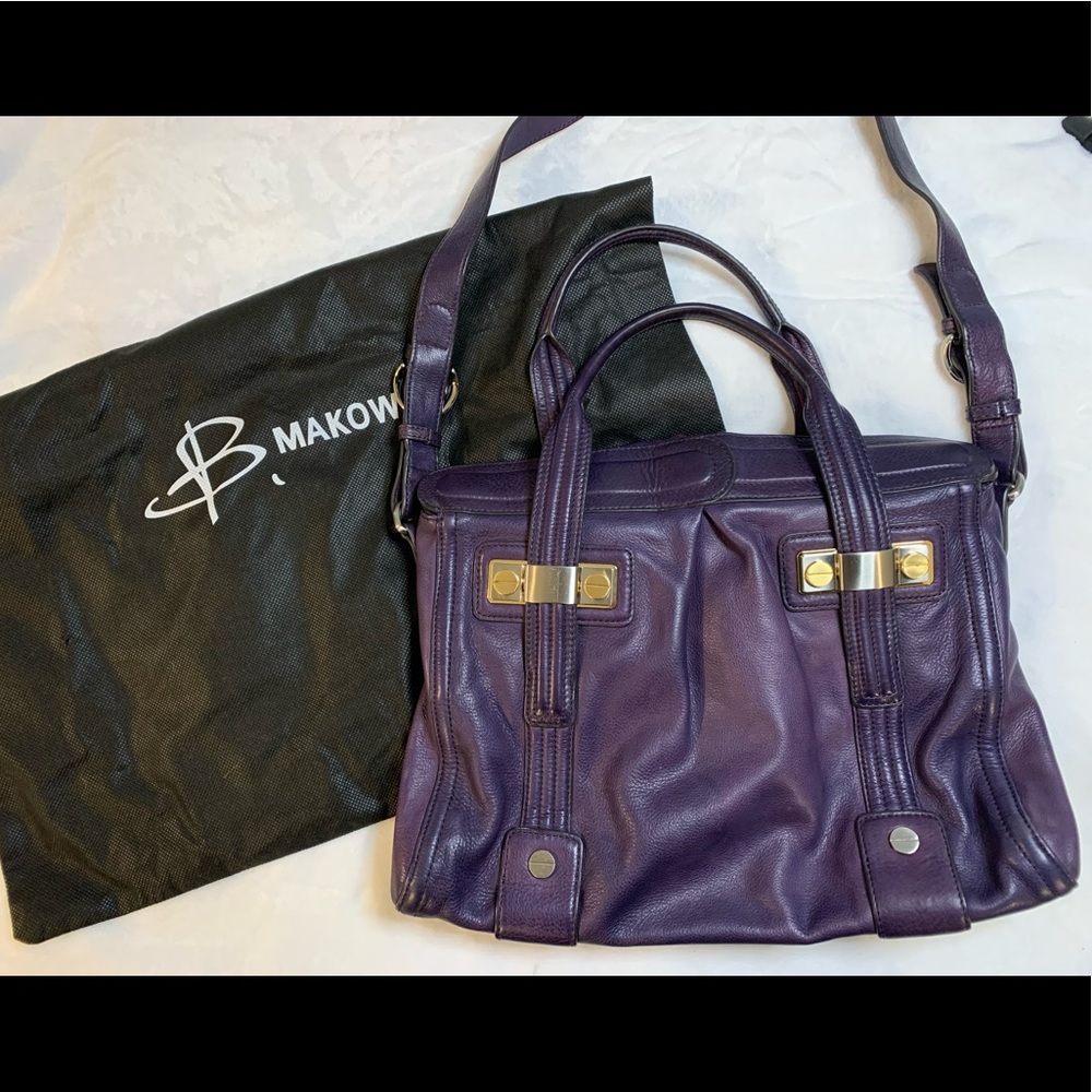 B. Makowsky shoulder bag; great condition; comes with dust bag